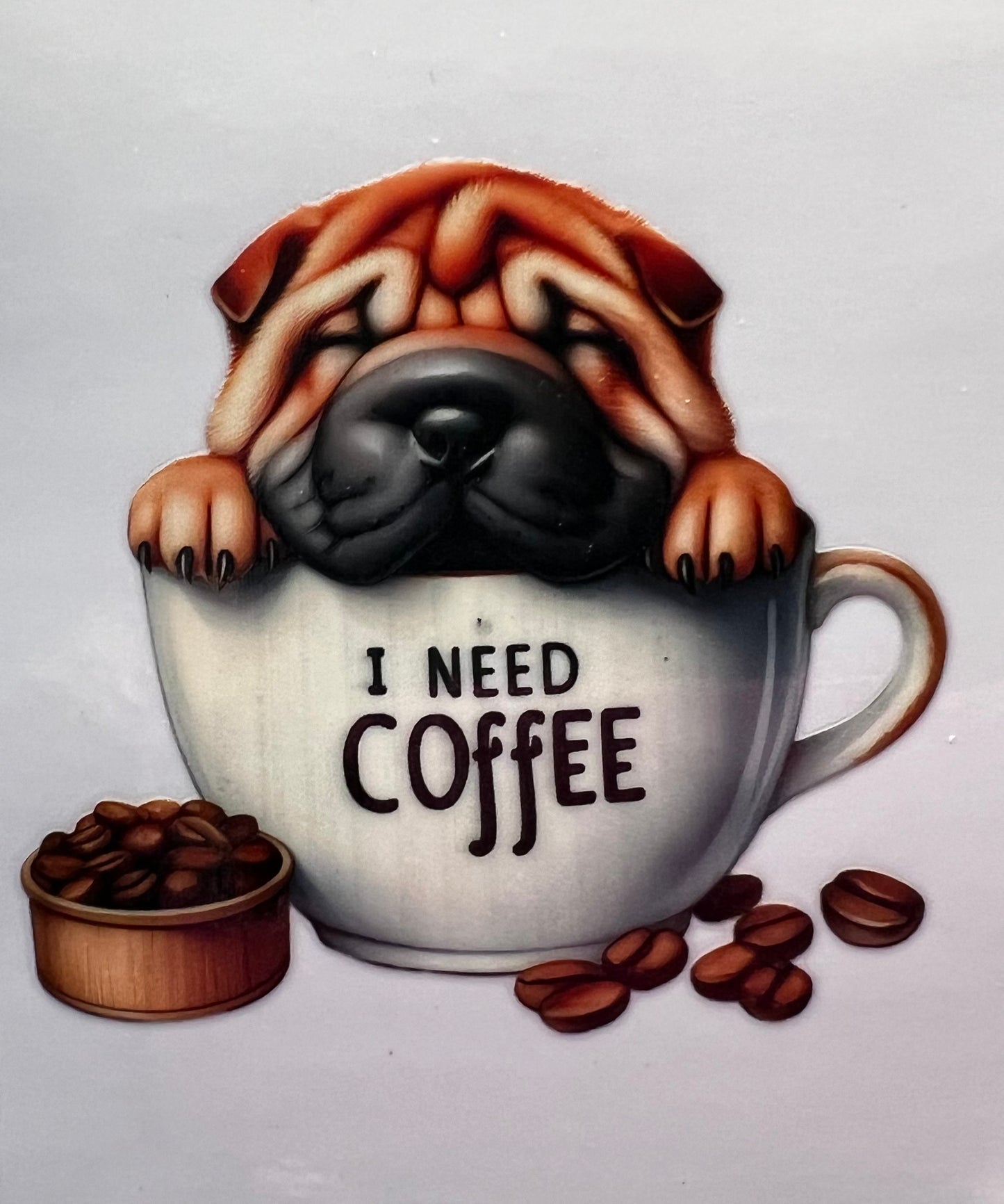 16oz UV DTF Wraps for Children's Drink Bottles or Snow Globes - Coffee Dogs-  choose one (Copy)