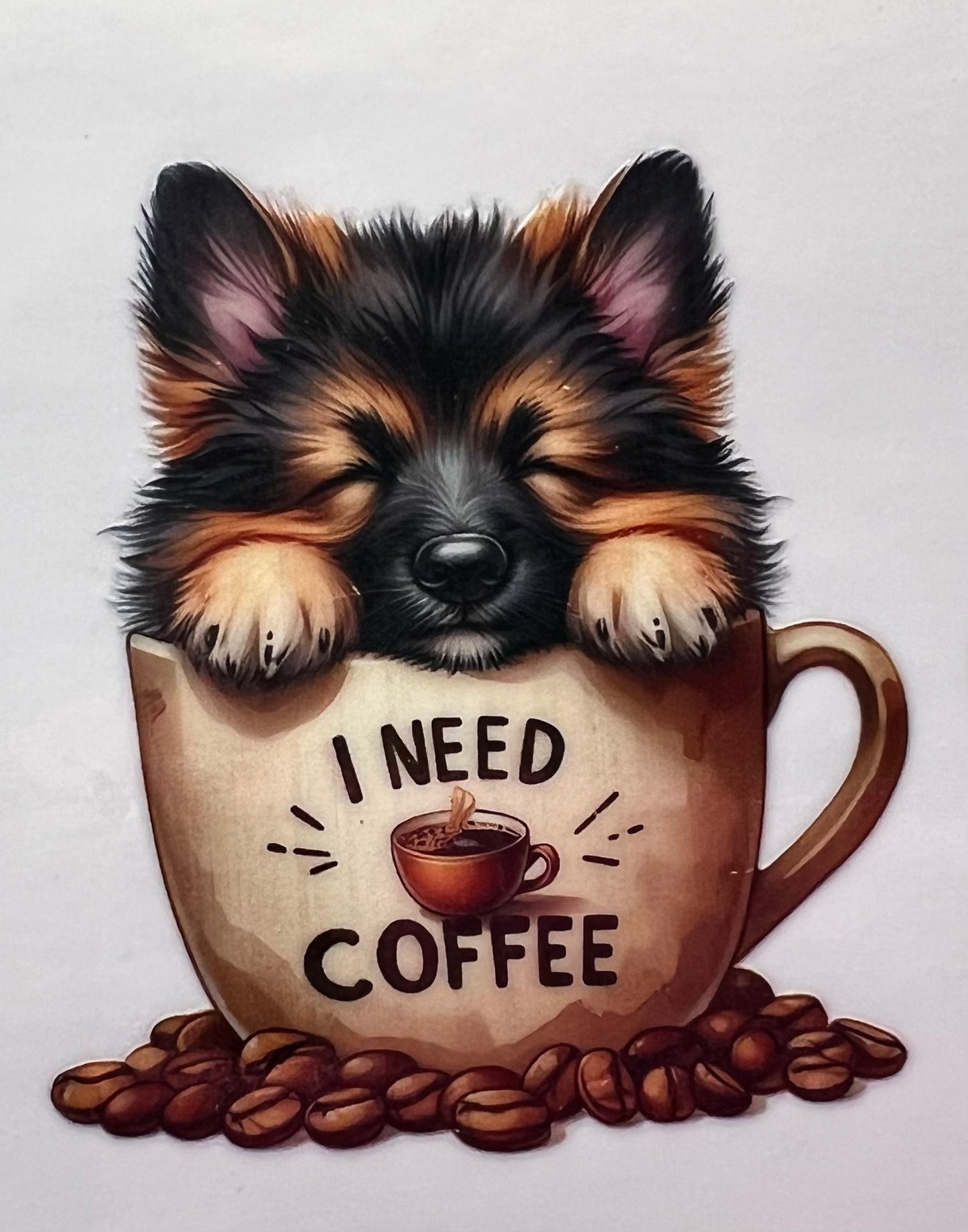 16oz UV DTF Wraps for Children's Drink Bottles or Snow Globes - Coffee Dogs-  choose one (Copy)