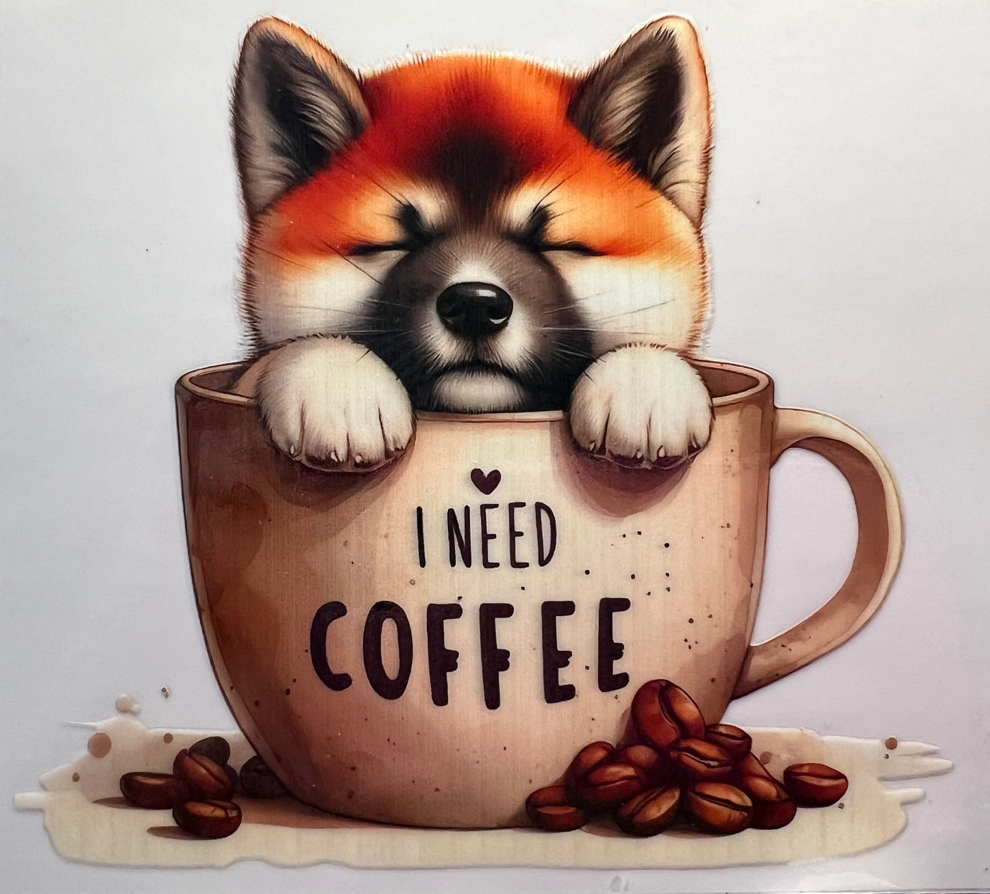 16oz UV DTF Wraps for Children's Drink Bottles or Snow Globes - Coffee Dogs-  choose one (Copy)