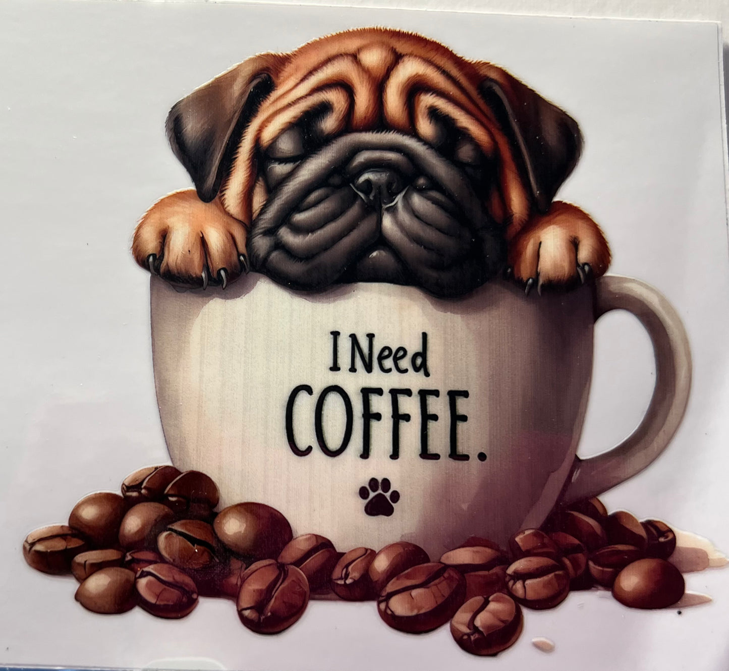 16oz UV DTF Wraps for Children's Drink Bottles or Snow Globes - Coffee Dogs-  choose one (Copy)