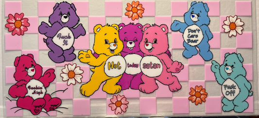 16oz UV DTF Wraps for Children's Drink Bottles or Snow Globes - Swear Bears