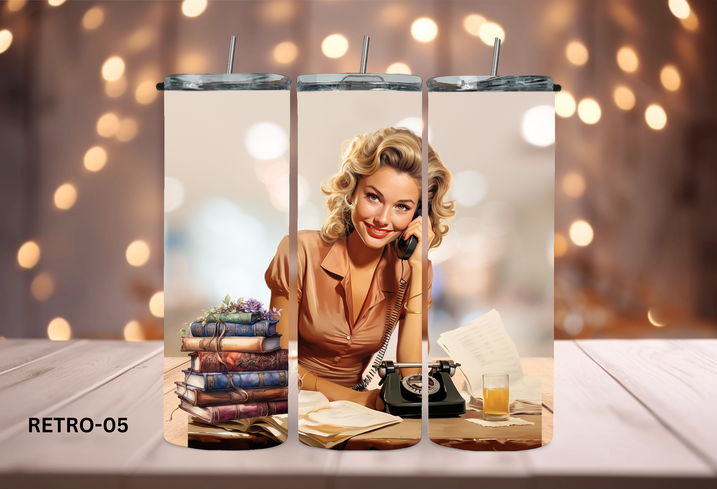 20oz (590mls) Tumbler - RETRO - Retro-05