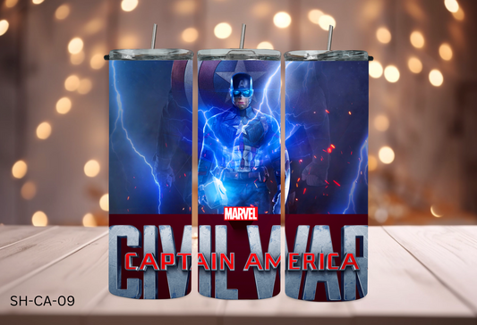 20oz Tumbler - Captain America - SH-CA-09