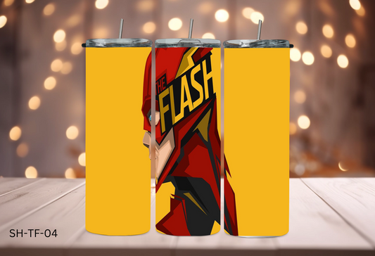 The Flash 20oz Stainless Steel Double Insulated Tumbler with s/s straw SH-TH-04
