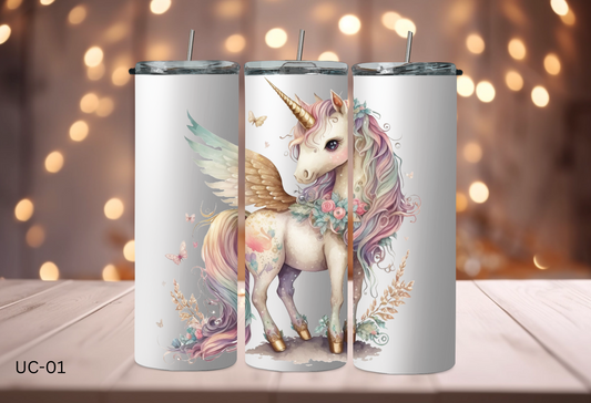 20oz (590mls) Tumbler - Unicorn - UC-01