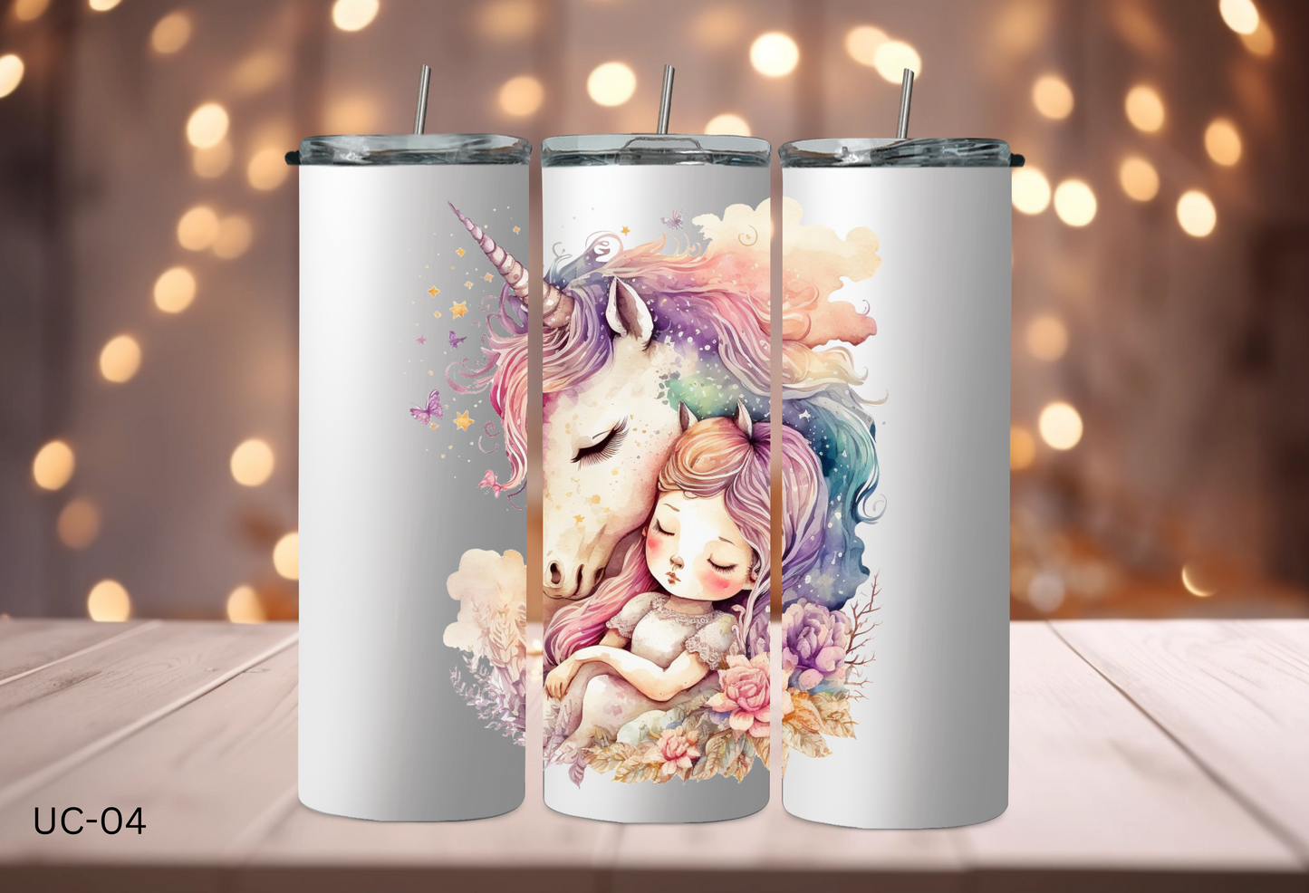 20oz (590mls) Tumbler - Unicorn - UC-04