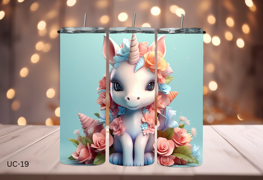 20oz (590mls) Tumbler - UNICORN - UC-19