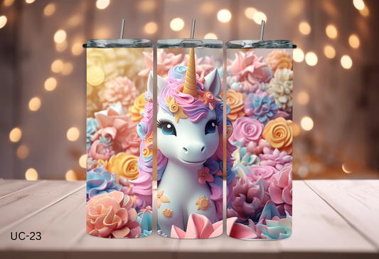 20oz (590mls) Tumbler - UNICORN - UC-23